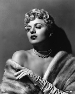 Shelley Winters glamour pose